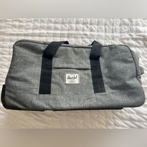 Herschel Grey Duffle Style Wheelie Luggage